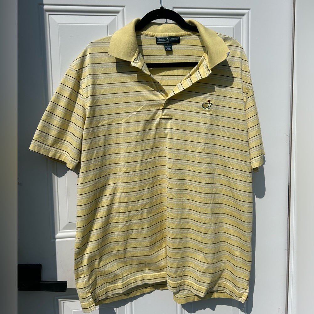 Vintage Masters Yellow Golf Polo Shirt